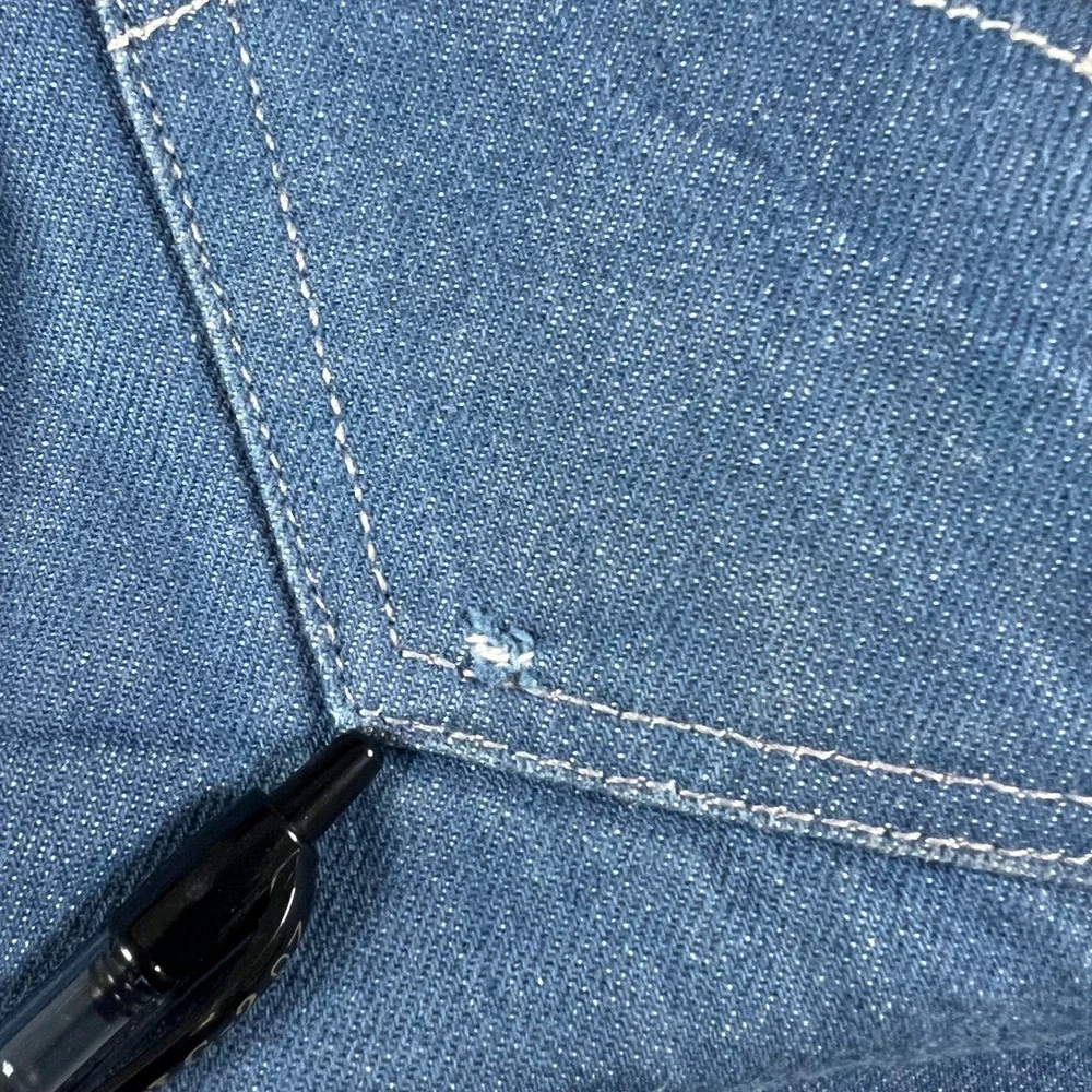 Levi's 501XX‎ Original Fit Blue Jeans Button Fly Mens Measures Size 42x30 Baggy